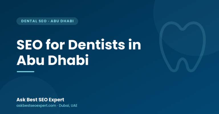 SEO for Dentists in Abu Dhabi Show Image Abu Dhabi's dental market rewards clinics that show up precisely where and when a patient searches, not necessarily the biggest or best-funded practice. Search "dentist Al Reem Island" or "orthodontist Khalifa City" and you'll find the same small set of clinics again and again, because they've done the SEO work and most competitors haven't yet. This guide is that work, laid out specifically for Abu Dhabi. If you're after the wider dental SEO picture first, start with SEO for Dentists, our complete guide. For the Google Maps side of this specifically, we've also written a dedicated deep dive: how Abu Dhabi dental clinics can rank on Google Maps. This page covers the full growth picture, Maps, website, content, and compliance, together. Why Abu Dhabi is different from Dubai for dental SEO Abu Dhabi's dental competition is generally lighter than Dubai's, which means the same quality of SEO work tends to produce faster, clearer results here. But the city has its own structure to understand. It's organized around distinct island and mainland communities, Al Reem Island, Yas Island, Saadiyat Island, Khalifa City, Al Raha Beach, Mohammed Bin Zayed City, and the Corniche area, each functioning as its own local search market rather than one undifferentiated "Abu Dhabi." Healthcare advertising here is regulated by the Department of Health Abu Dhabi, which shapes what a clinic can safely say online, superlative claims like "best dentist in Abu Dhabi" aren't permitted without solid evidence, and dramatic before-and-after cosmetic photography is restricted. That reality has to shape the SEO strategy from the start, not get bolted on afterward. Show Image Start with Google Business Profile and the map pack For a dental clinic, ranking in Google's local map pack usually matters more than ranking on the regular search results page, since most patients never scroll past those top three map listings. This is entirely a Google Business Profile discipline: the right category, complete and accurate details, real photos, and a steady flow of genuine reviews. Show Image Because it's such a substantial topic on its own, we've covered it in full detail in how Abu Dhabi dental clinics can rank on Google Maps, including a full profile checklist. Start there if local visibility is your immediate priority. Build treatment pages around what patients actually search Beyond the map pack, your website needs pages built around real patient searches, not a single generic "services" page. Urgent searches like "emergency dentist Abu Dhabi" or "same-day root canal Khalifa City" convert fastest, since these are people who need help now. High-value treatment searches, "dental implants cost Abu Dhabi," "Invisalign Al Reem Island," "veneers," bring patients researching expensive, elective work who need real information before they'll call. Each of these deserves its own detailed page answering the questions a nervous or price-conscious patient actually has. Layer neighbourhood targeting on top of treatment targeting wherever it's genuine. A page addressing "dental implants Khalifa City" captures a far more specific, closer-to-booking search than a single citywide implants page ever could. This is the kind of treatment and location content that compounds, each page reinforcing the clinic's overall authority for dental searches across Abu Dhabi. Insurance-first search behaviour Health insurance is mandatory in Abu Dhabi, and for many patients, eligibility decides the shortlist before anything else does. Searches like "dentist accepting Daman Abu Dhabi" or "clinic on Thiqa network" are high-intent and consistently under-targeted by local clinics. Build a clear, well-maintained insurance page listing every network you accept, with direct-billing and copay information addressed plainly. It's a small piece of content that consistently punches above its weight in both search visibility and actual conversions. Reviews, reputation, and staying inside DOH's rules Reviews decide who gets chosen once a patient has found you, so build a simple, ongoing habit: ask every satisfied patient shortly after their visit, never incentivise it, and keep every reply warm but general, since publicly confirming treatment details can breach patient confidentiality. Keep DOH's advertising standards in view across everything you publish. Lean on real credentials, accurate treatment information, and your doctors' genuine experience rather than superlative claims or dramatic imagery. This isn't just the compliant path, it's also generally what builds stronger, longer-lasting patient trust and better E-E-A-T signals for Google. Make your dentists findable as individuals Dental searches are treated by Google as a "your money or your life" topic, held to a higher trust bar than most content. Give each dentist a proper profile: real qualifications, DOH licence details, experience, and languages spoken, since many Abu Dhabi patients search and choose based on the individual doctor, not just the clinic name. Keep these details consistent across your website, your Google Business Profile, and platforms like Okadoc, since Google and AI tools alike weigh cross-source consistency as a trust signal. Getting recommended by AI, not just ranked by Google A growing number of Abu Dhabi patients now ask an AI assistant directly, "who's a good dentist near Yas Island for veneers?" rather than searching Google the traditional way. Almost no Abu Dhabi dental practice is optimised for this yet, which makes it a genuine opening. The groundwork overlaps heavily with strong SEO: clear, direct-answer content, properly structured FAQs, and consistent details across every platform. See answer engine optimization and generative engine optimization for how this works in practice. How long does it take, and what does it cost? Local, neighbourhood-level terms in Abu Dhabi can start moving within two to three months of consistent work, often faster than equivalent terms in Dubai, given generally lighter competition. City-wide competitive terms usually take six to twelve months. Cost depends on how many treatments, locations, and neighbourhoods you're targeting, a single-location clinic focused on one or two communities needs far less than a multi-branch group competing citywide. A free SEO audit will give you an accurate, clinic-specific estimate. Frequently asked questions How is dental SEO different in Abu Dhabi compared to Dubai? Abu Dhabi generally has lighter search competition, which tends to produce faster results for the same quality of work. It's also organized around distinct communities, Al Reem Island, Yas Island, Saadiyat, Khalifa City, that need individual targeting, and healthcare advertising is regulated by DOH specifically. What's the single most important thing for an Abu Dhabi dental clinic's SEO? For most clinics, a fully optimised, actively maintained Google Business Profile matters more than any other single factor, since it drives placement in the map pack, where most patients actually look first. Do I need separate pages for each Abu Dhabi neighbourhood I serve? If you genuinely serve multiple distinct communities, dedicated content for each, alongside accurate service-area listings on your Google Business Profile, captures meaningfully more local search traffic than one generic citywide page. How much does dental SEO cost in Abu Dhabi? It depends on the number of treatments, locations, and neighbourhoods you're targeting and how competitive each is. A free SEO audit gives an accurate estimate specific to your practice. Can a new dental clinic in Abu Dhabi compete with established practices? Yes, particularly at the neighbourhood level, where competition is often much lighter than city-wide terms. A new clinic with a properly optimised Google Business Profile and consistent local content can realistically compete within a few months. Is Arabic content necessary for dental SEO in Abu Dhabi? It helps, particularly for reaching Arabic-speaking patients directly, but for many expat patients the language your dentists speak matters more than the language of the website itself. Make sure each doctor's spoken languages are clearly listed. Ready to be the clinic Abu Dhabi patients find first? Abu Dhabi's dental market rewards clinics that show up precisely, in the right neighbourhood, for the right treatment, with a genuinely trustworthy profile. Most clinics that aren't ranking are missing a handful of fixable things, not everything at once. Start with a free SEO audit. Send your website on WhatsApp or book a consultation, and you'll get an honest, practice-specific plan.